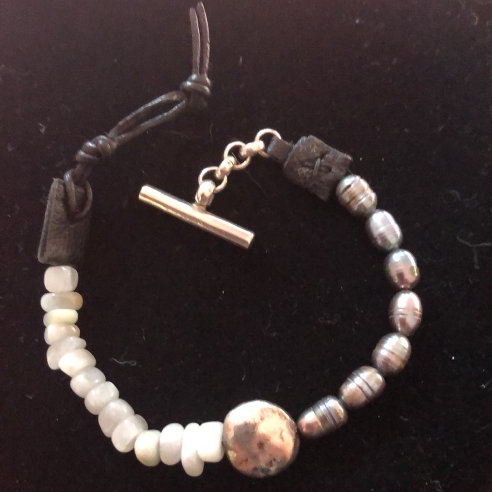 Closet Clear Out 🔥
Kenneth Coke NY Fresh Water Pearls, Natural Stones,  Leather